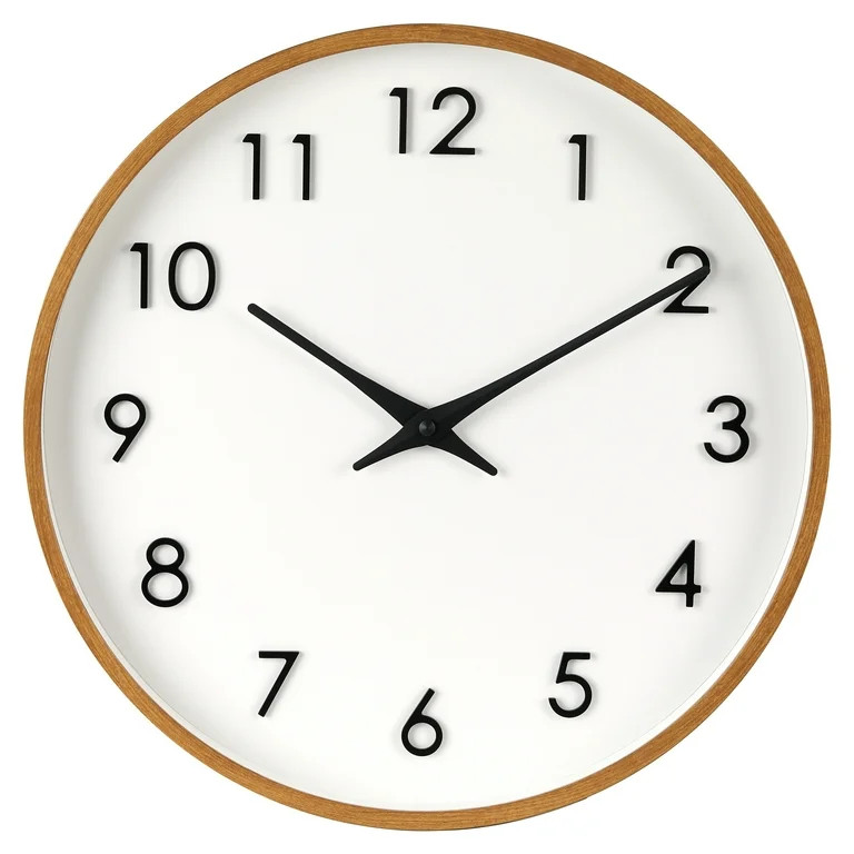 Better Homes & Gardens 20" Quartz Modern Indoor Wall Clock, Easy Installation | Walmart (US)