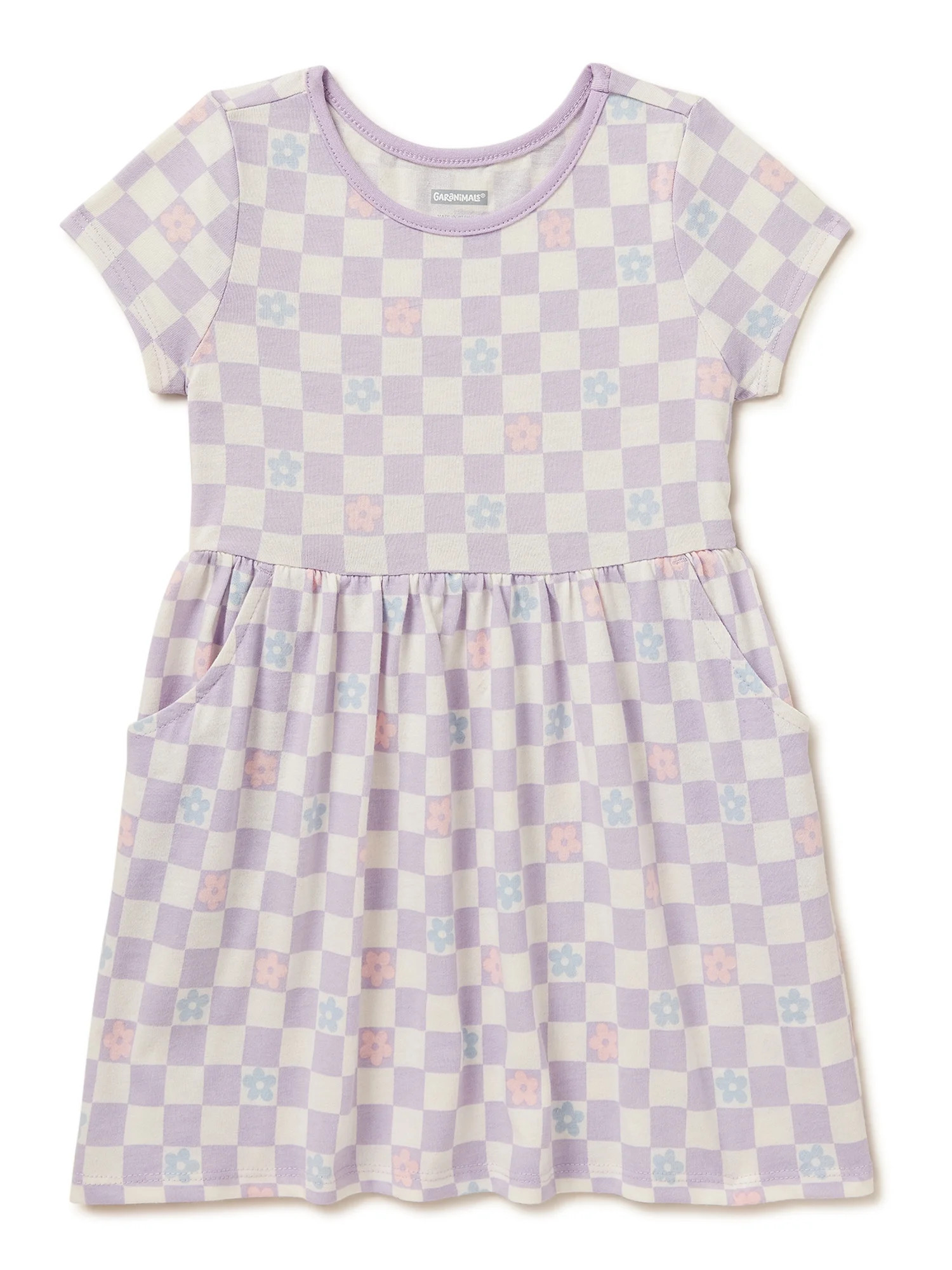 Garanimals Baby and Toddler Girls Skater Dress with Pockets, Sizes 12M -5T - Walmart.com | Walmart (US)
