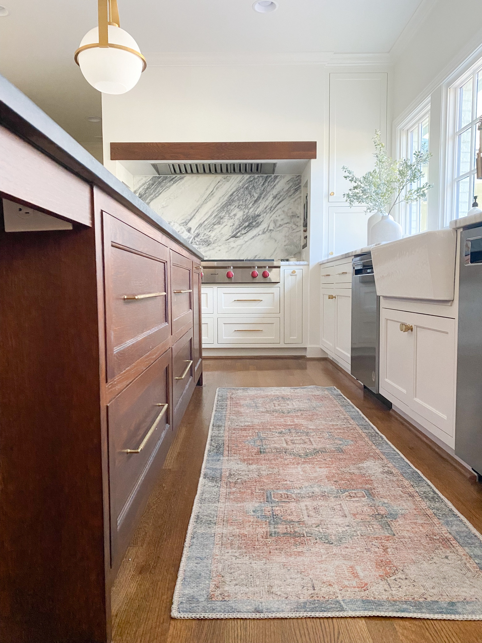 Machine washable rug. Be sure to get rug grippers because this rug will move without them.

#LTKhome