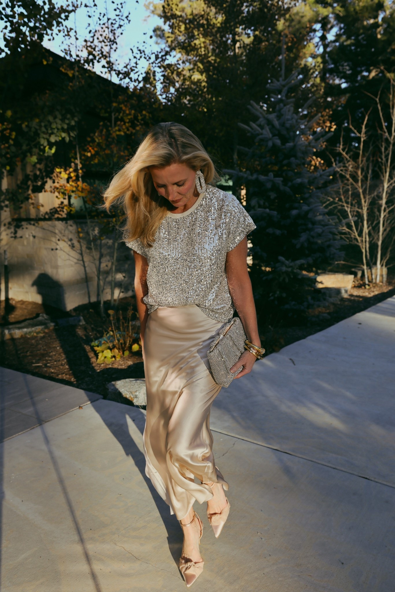 This  silk skirt is one of those timeless pieces you’ll wear again and again—during the holidays and long after. The silk fabric catches the light beautifully, and it looks amazing with a sequin top, sweater, or structured blazer. Dress it up or down… the versatility of this skirt may surprise you. Oh and did I mention, this one is washable? (Wear a skirt slip underneath to smooth everything out.)

#LTKHoliday #LTKSeasonal #LTKFindsUnder100