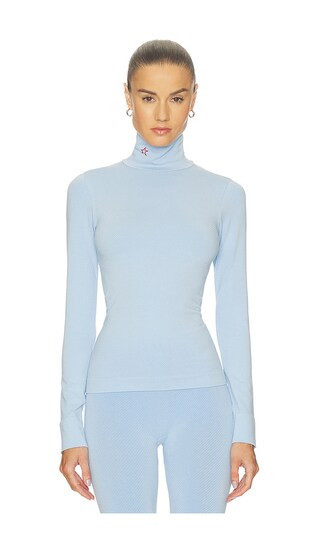 Perfect Moment Perfect Thermal Rollneck in Baby Blue. - size L | Revolve Clothing (Global)