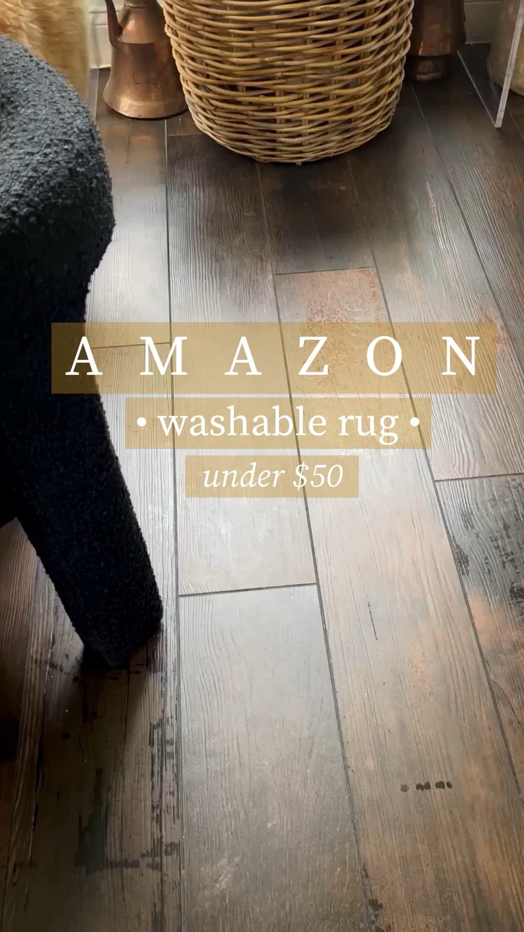 Washable rug designer look 

#LTKsalealert #LTKhome #LTKVideo