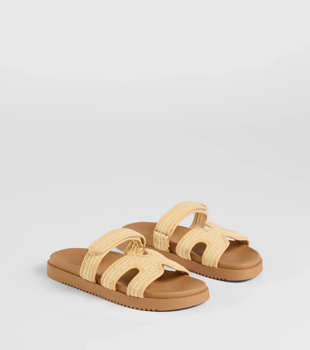 Eye-Catching Cutout Strappy Slide Sandals | Windsor Stores