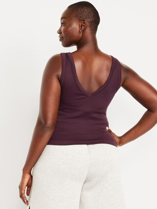 Exhale Seamless Fitted Rib Tank | Old Navy (US)
