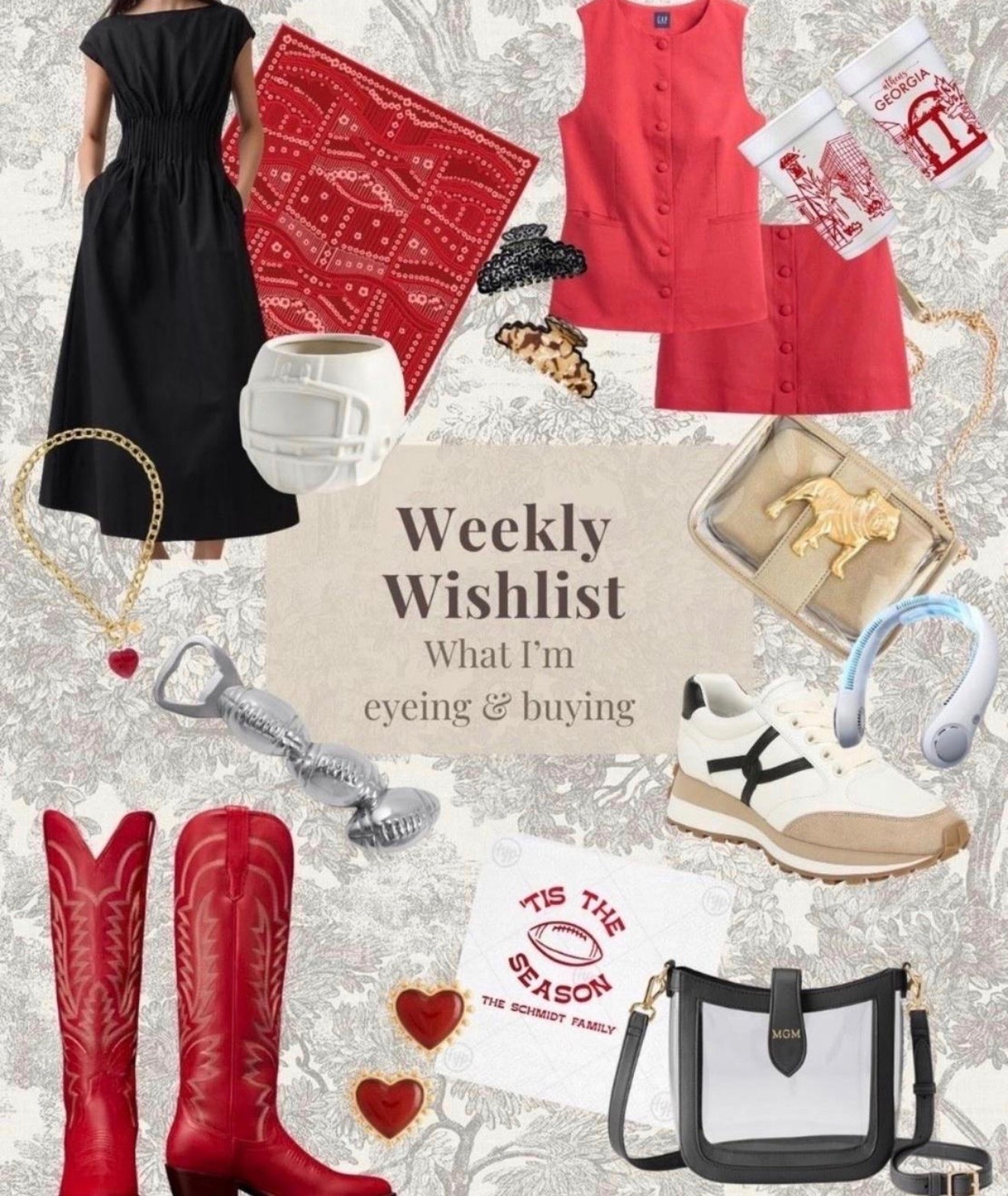 What the SEC girls are telling me to buy! I mean how cute are those red booties!
