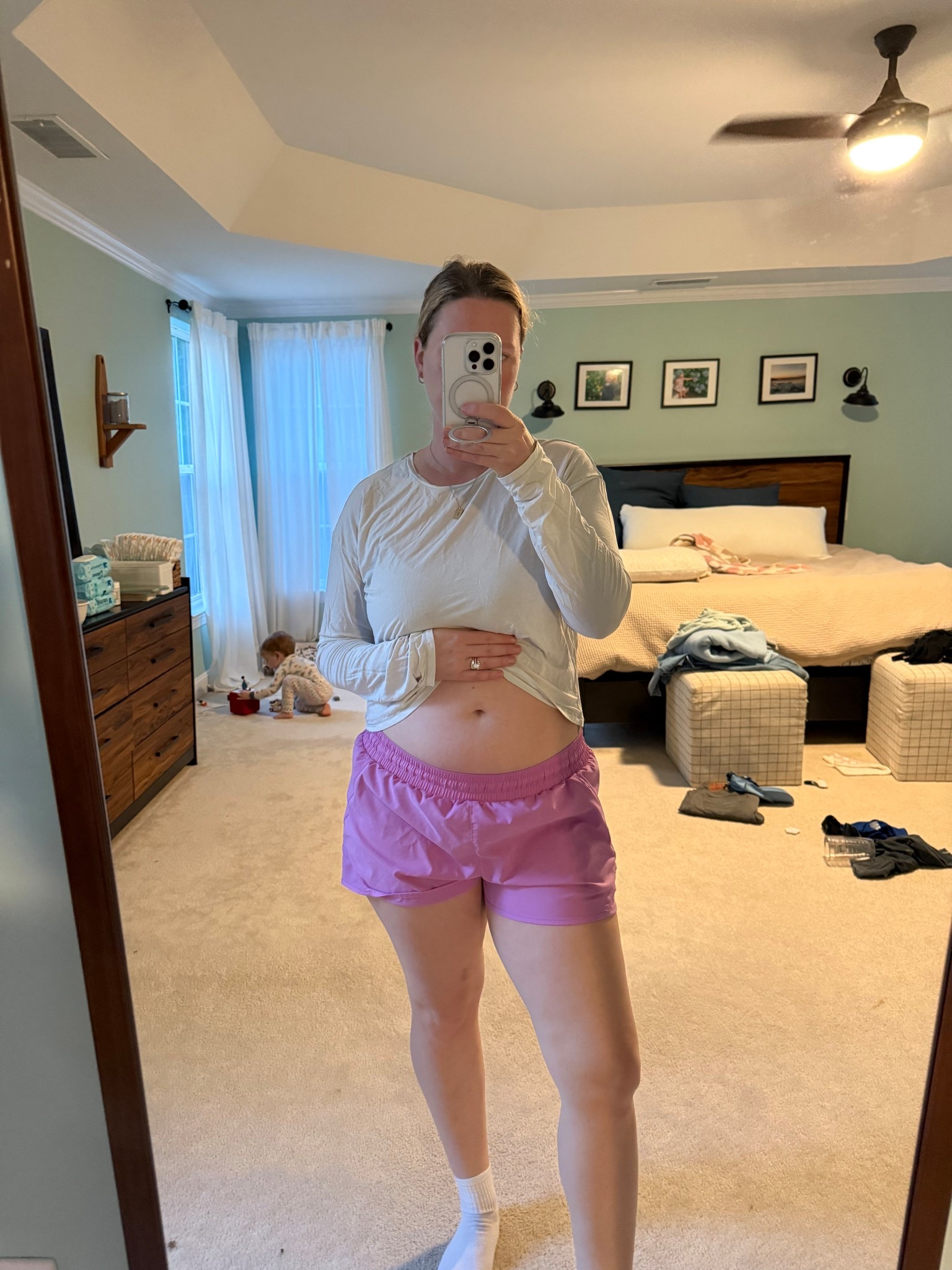 These Target shorts were so good to me during my last pregnancy bc they hang below the bump and I’m loving them for baby #2 as well! 

#LTKSpringSale #LTKBaby #LTKmomlife