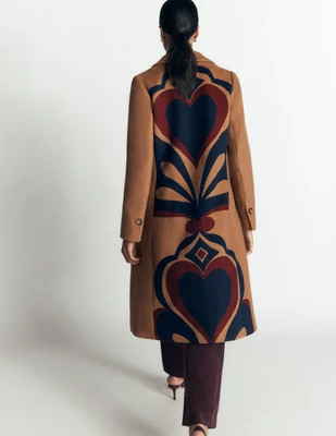 Boden Women's Aylesford Longline Coat in Natural | Size 8 | Boden (US)
