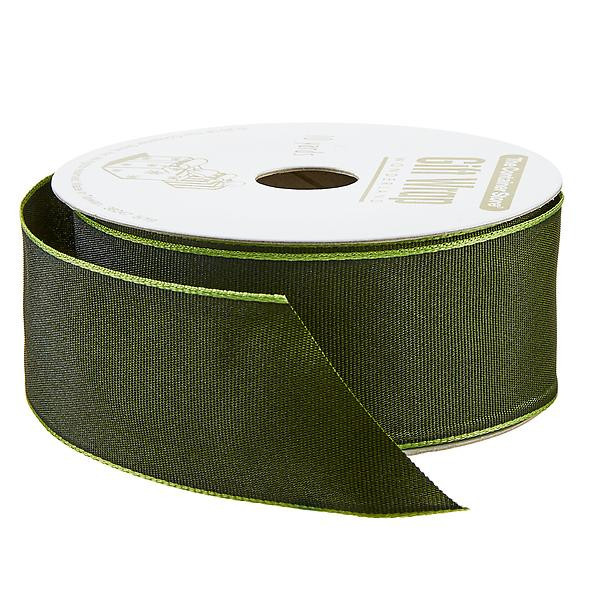 Moss Taffeta Wired Ribbon | The Container Store