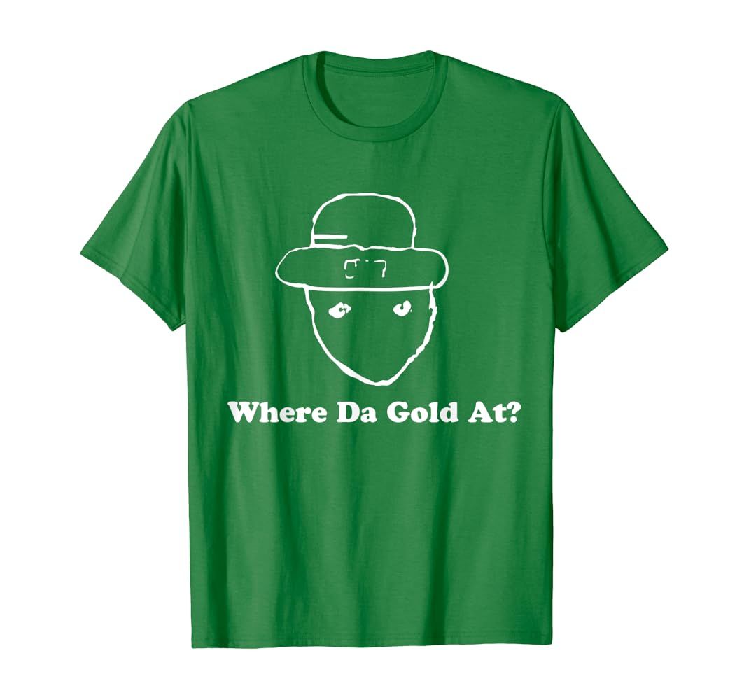 Where Da Gold At Funny St. Patrick's Day T-Shirt T-Shirt | Amazon (US)