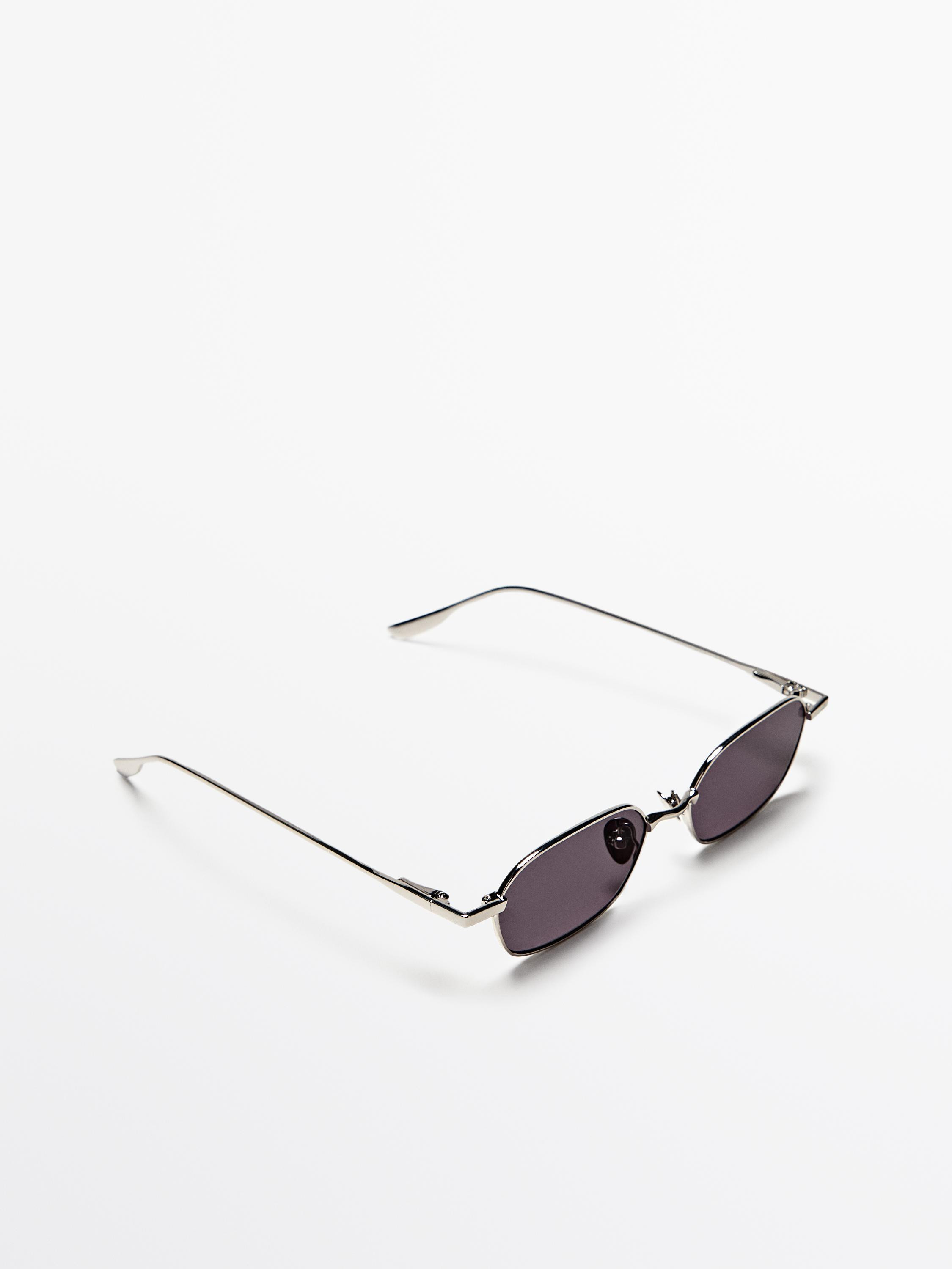 Hexagonal metal sunglasses | Massimo Dutti UK