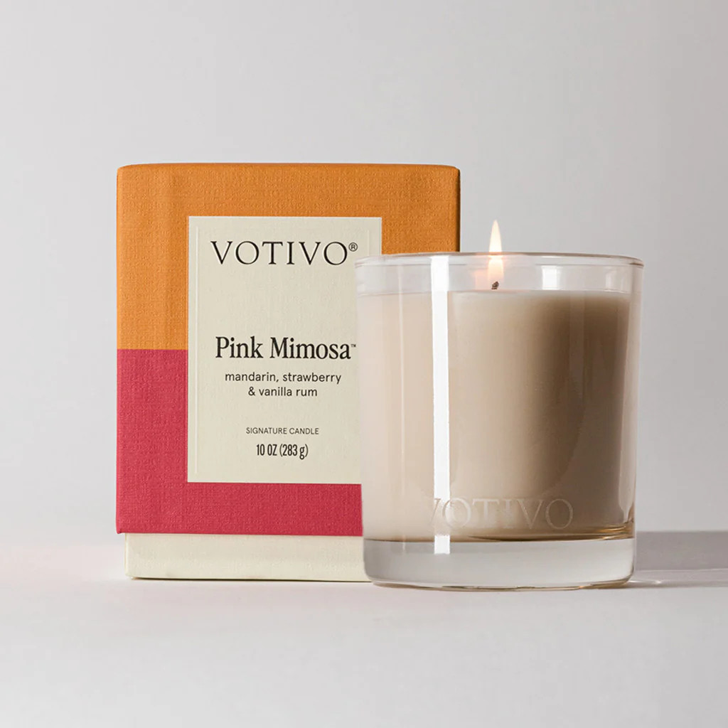 Pink Mimosa 10 oz. Signature Candle | Votivo