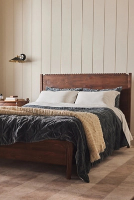 Aria Classic Oak Wood Bed | Anthropologie (US)