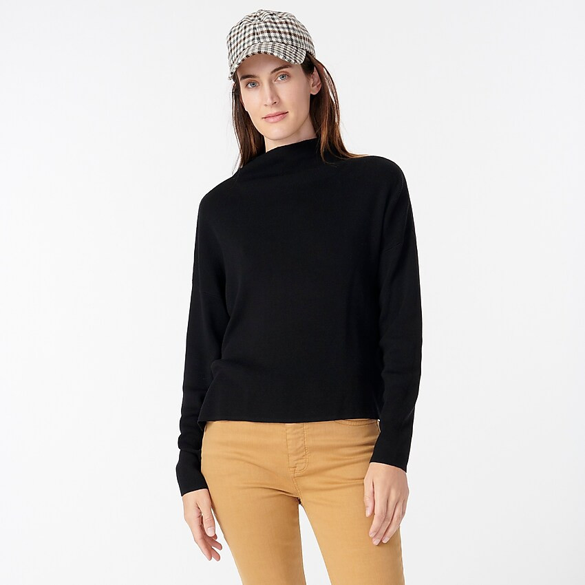 Ribbed mockneck sweater | J. Crew US