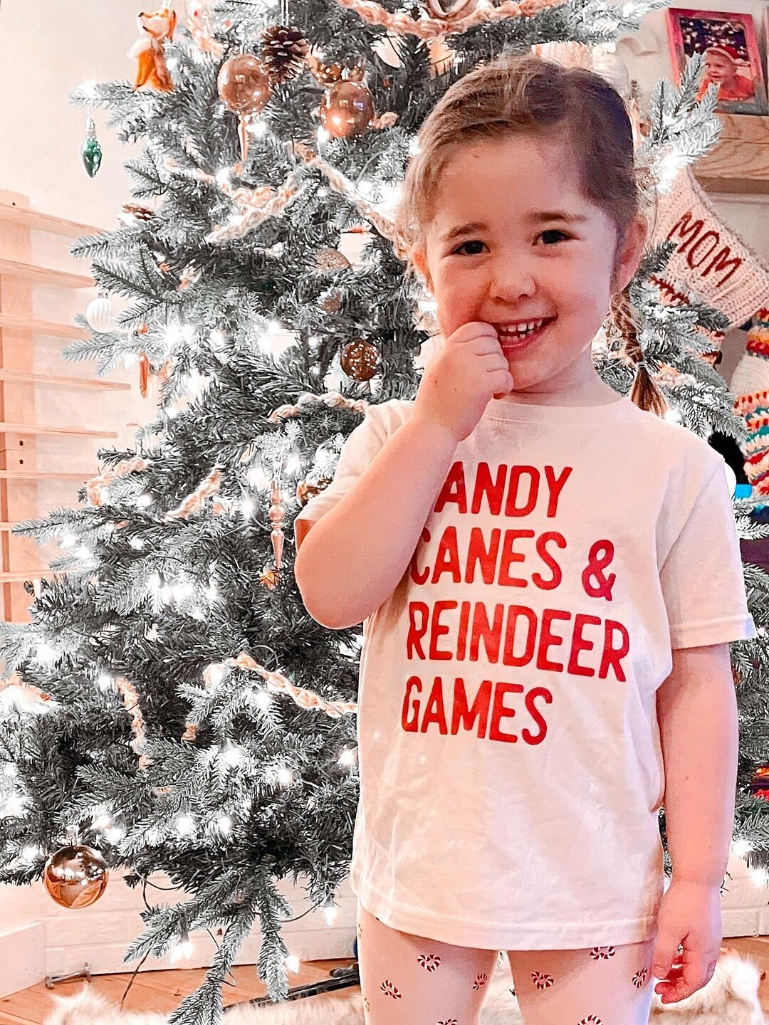 Candy Canes and Reindeer Games Toddler and Kids T-shirt (two-sided) - Etsy | Etsy (US)