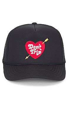 Free & Easy Heart & Arrow Trucker Hat in Black from Revolve.com | Revolve Clothing (Global)