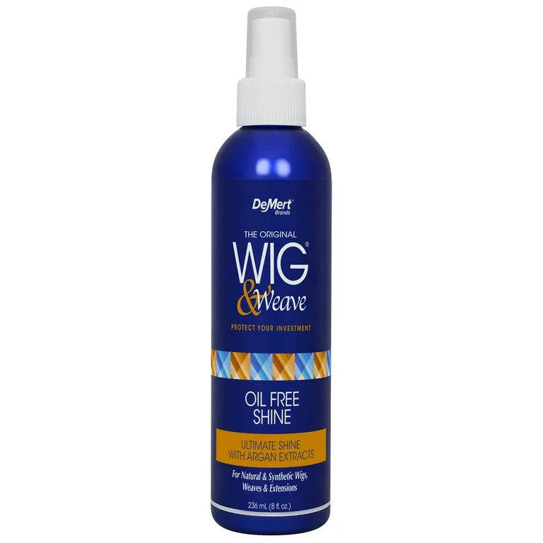 Wig & Weave Oil Free Shine with Argan Extracts, Shine Spray for Natural and Synthetic Hair, 8 fl ... | Walmart (US)