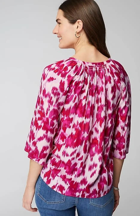 Smocked Scoop-Neck Top | J. Jill