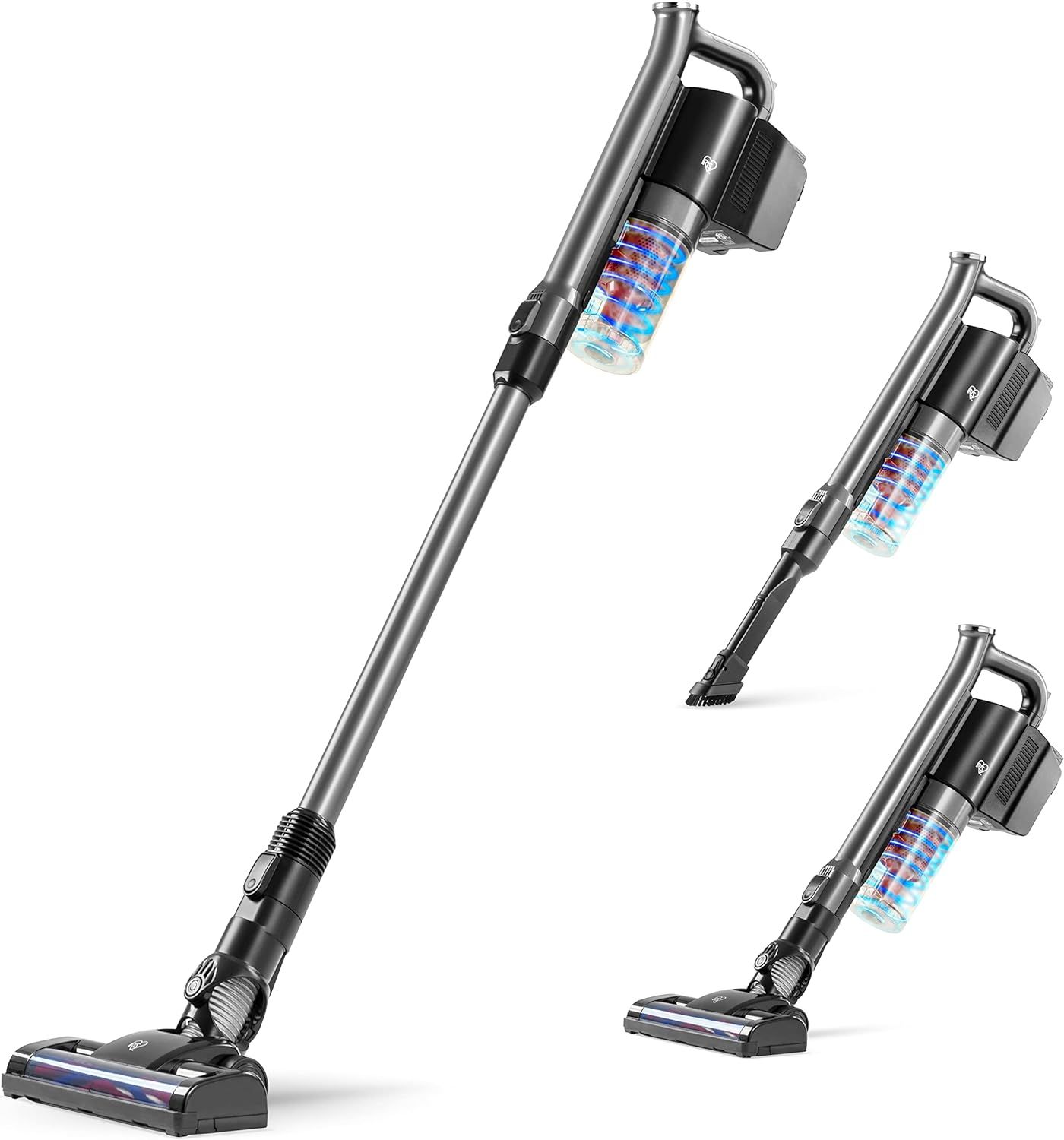 IRIS USA Cordless Stick Cleaner with Replaceable Rechargeable Battery Cyclone Suction Vacuum, Up ... | Amazon (US)