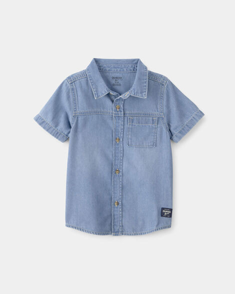 Toddler Boy Denim Button-Down Shirt - Blue - OshKosh B'gosh | Carter's | Carter's Inc