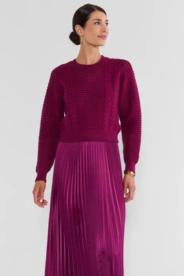 Gabbie Plum Two Piece Midi Dress | Avara