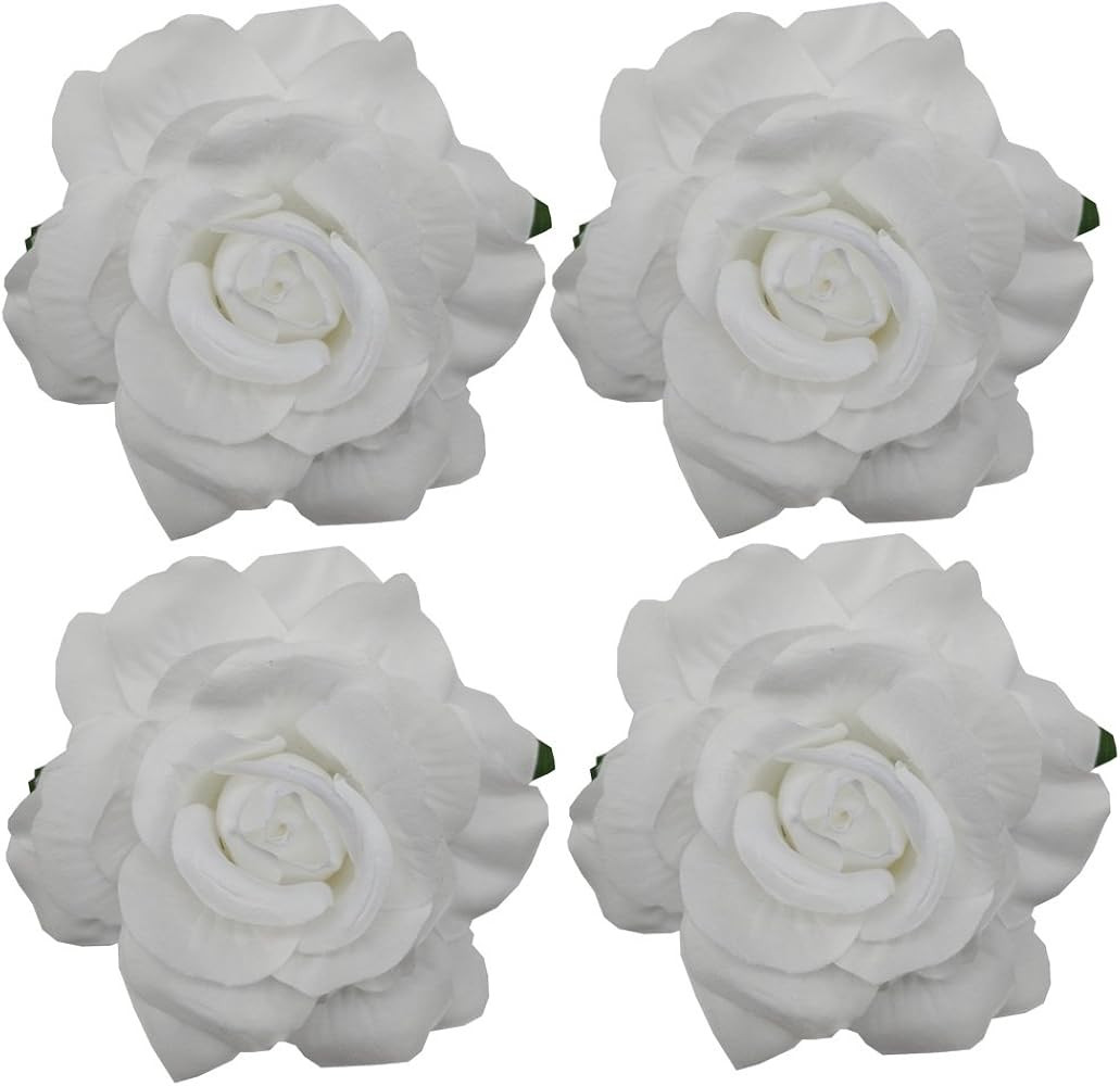 4pcs/pack Fabric Rose Hair Flowers Clips Mexican Hair Flowers Hairpin Brooch Headpieces | Amazon (US)
