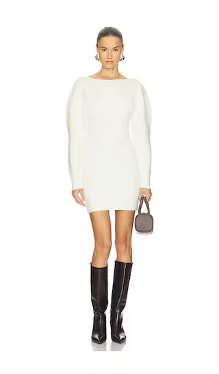 Jacqelin Mini Dress in Ivory | Revolve Clothing (Global)