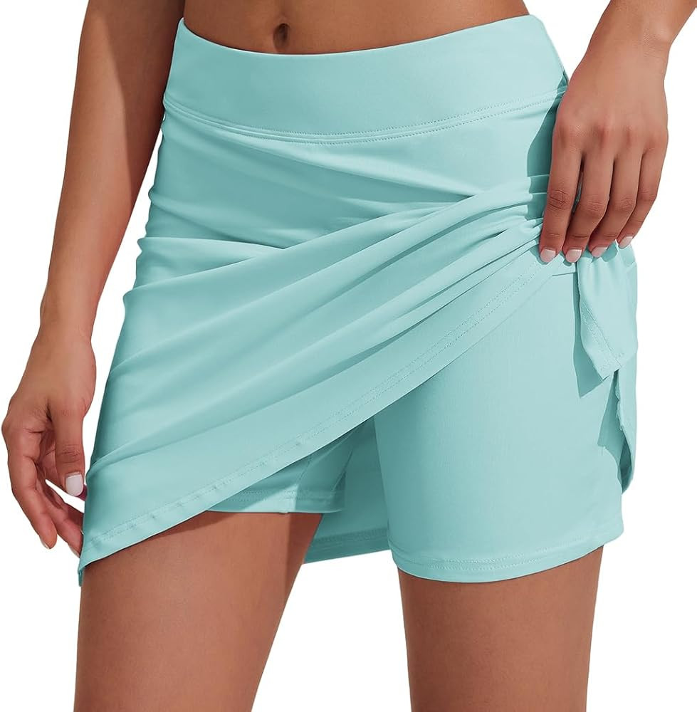 Ekouaer Women's Active Performance Skort Lightweight Skirt for Running Tennis Golf Workout Sports | Amazon (US)