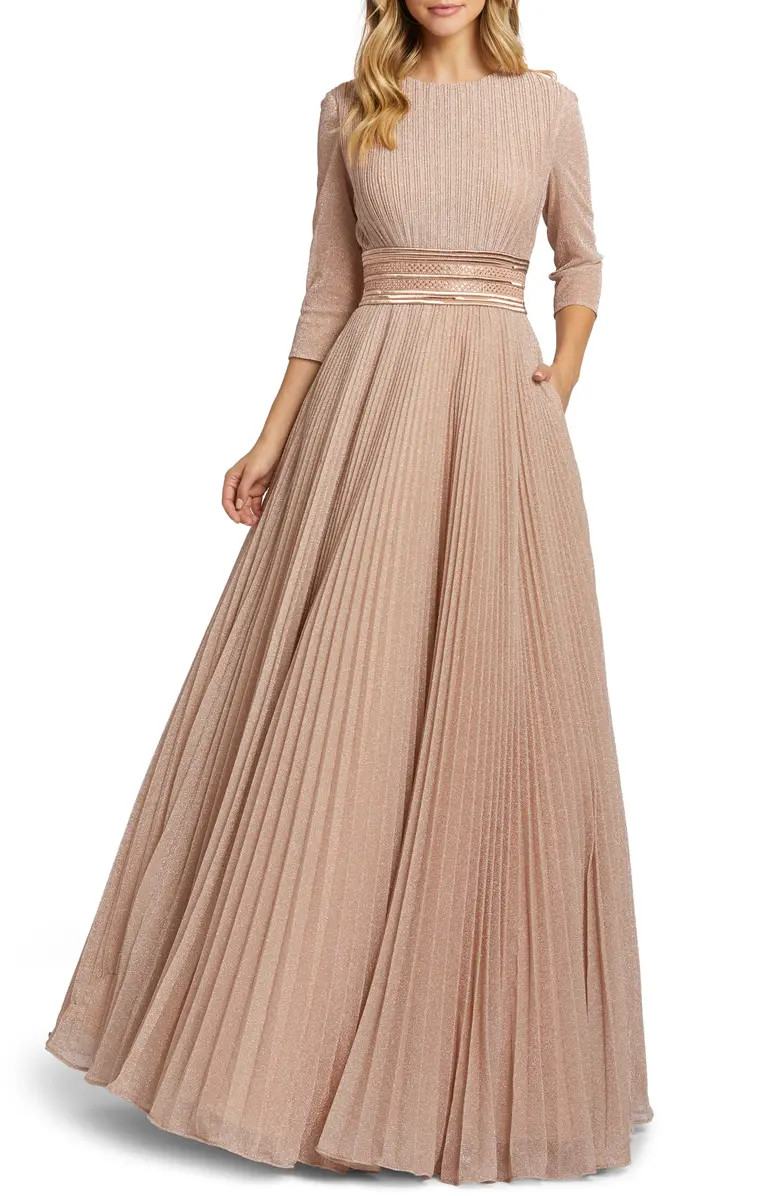 Ieena for Mac Duggal Sparkle Pleated Ballgown | Nordstrom | Nordstrom
