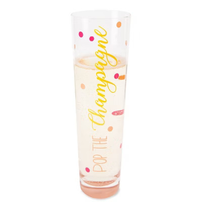 Pavilion Gift Company - Pop the Champagne - 8 oz Stemless Champagne Flute - Drinkware | Target
