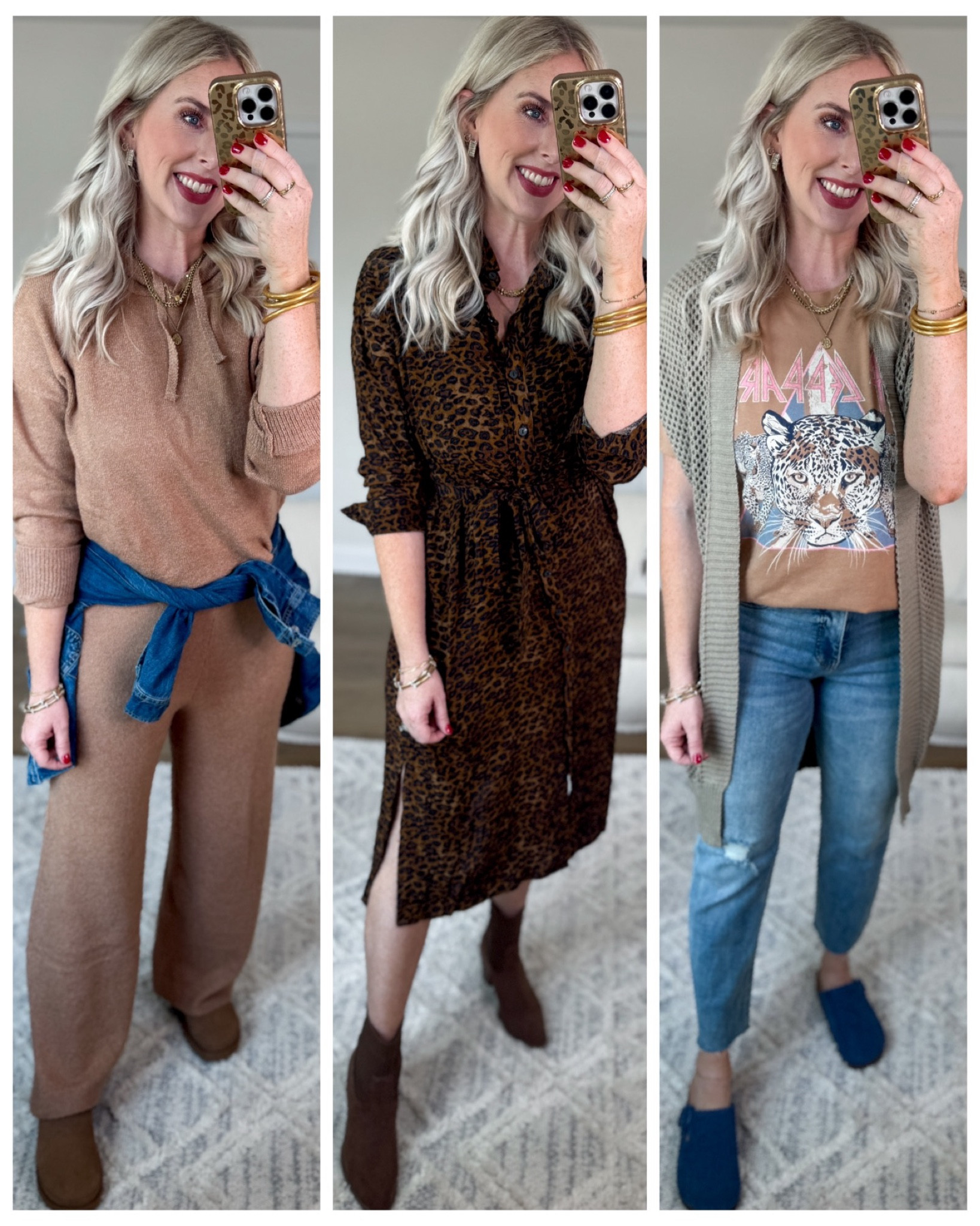 Daily try on, Walmart outfit, Walmart fashion, Walmart try on, time and tru, outfit set, leopard dress, graphic tee 

#LTKFindsUnder50 #LTKSeasonal #LTKStyleTip