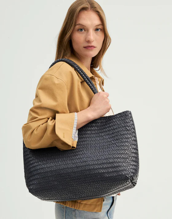 The Handwoven Leather Tote | Madewell