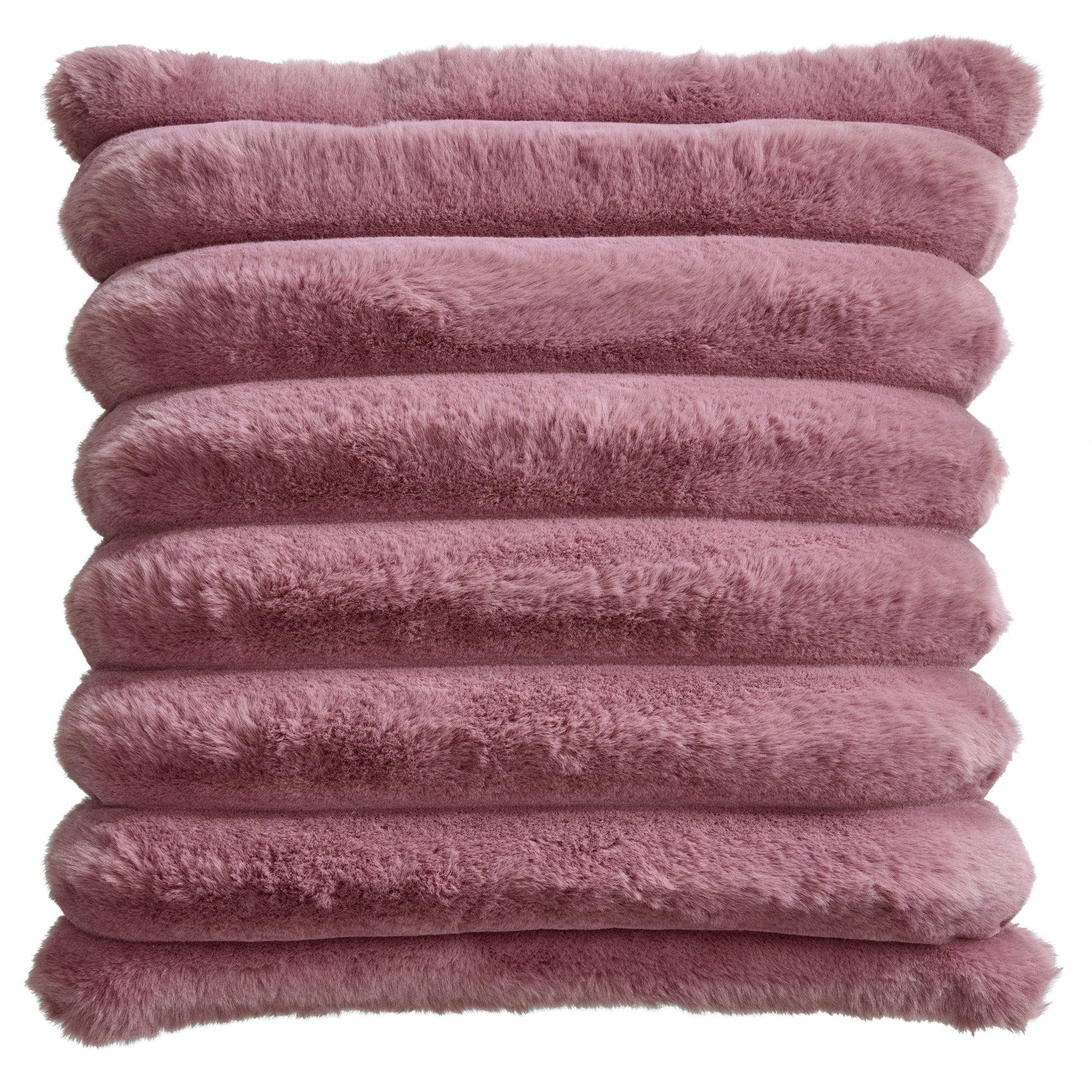 Better Homes & Gardens Violet Faux Fur Channel Decorative Pillow 22x22 - Walmart.com | Walmart (US)