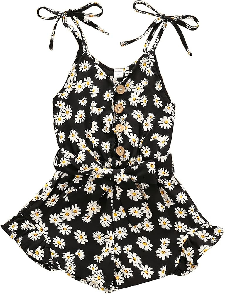 Toddler Girl Clothes Baby Summer Cute Halter Romper 6 Months to 5 Years Old | Amazon (US)
