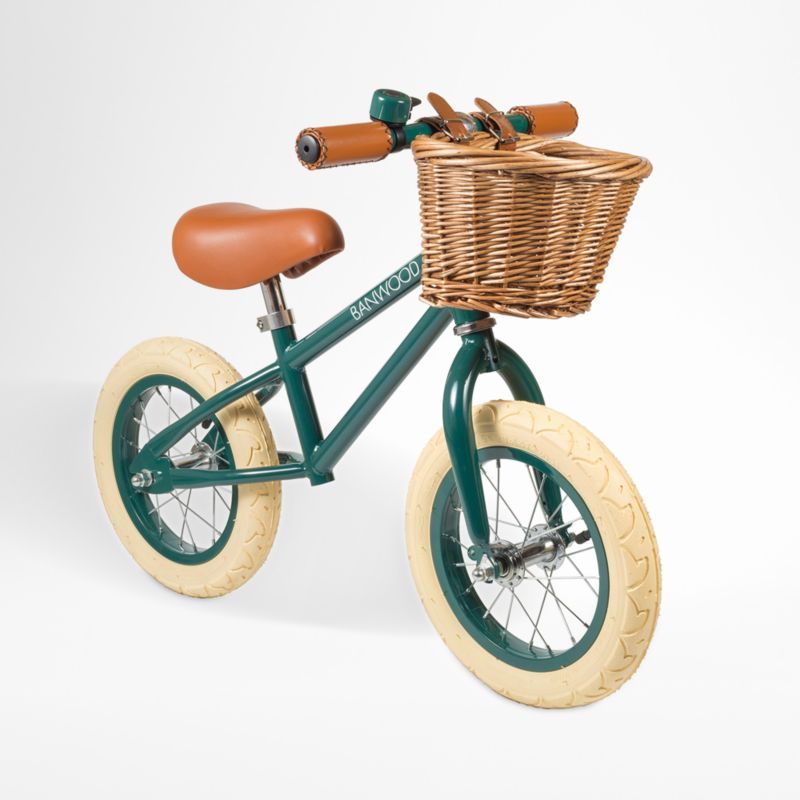Banwood Kids Green Balance Bike | Crate & Kids | Crate & Barrel