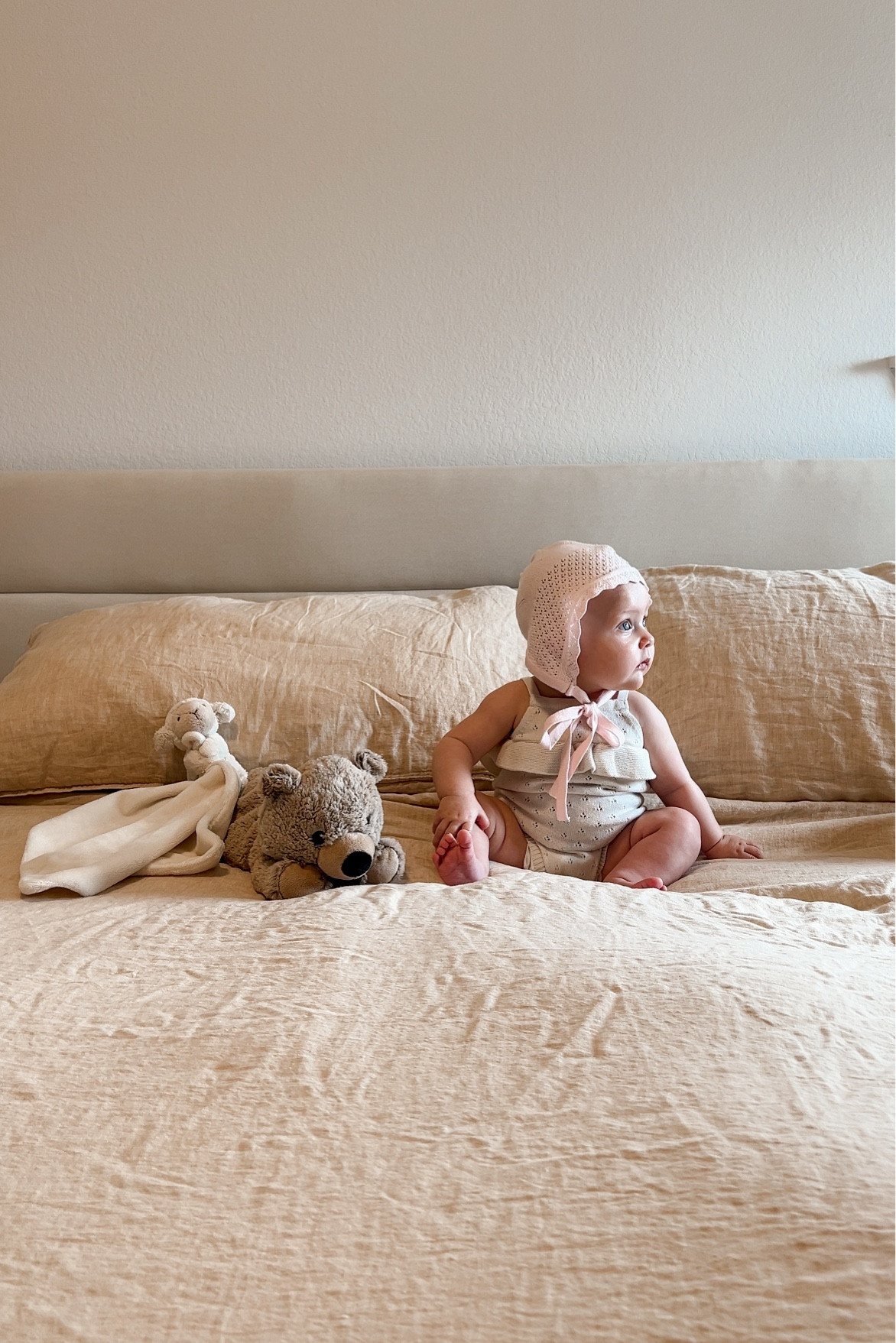 baby outfit | linen bedding | linen sheets | baby bonnett

#LTKbaby #LTKhome