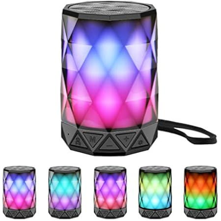 MIANOVA LED Bluetooth Speaker,Night Light Changing Wireless Speaker, Portable Wireless Bluetooth Spe | Amazon (US)