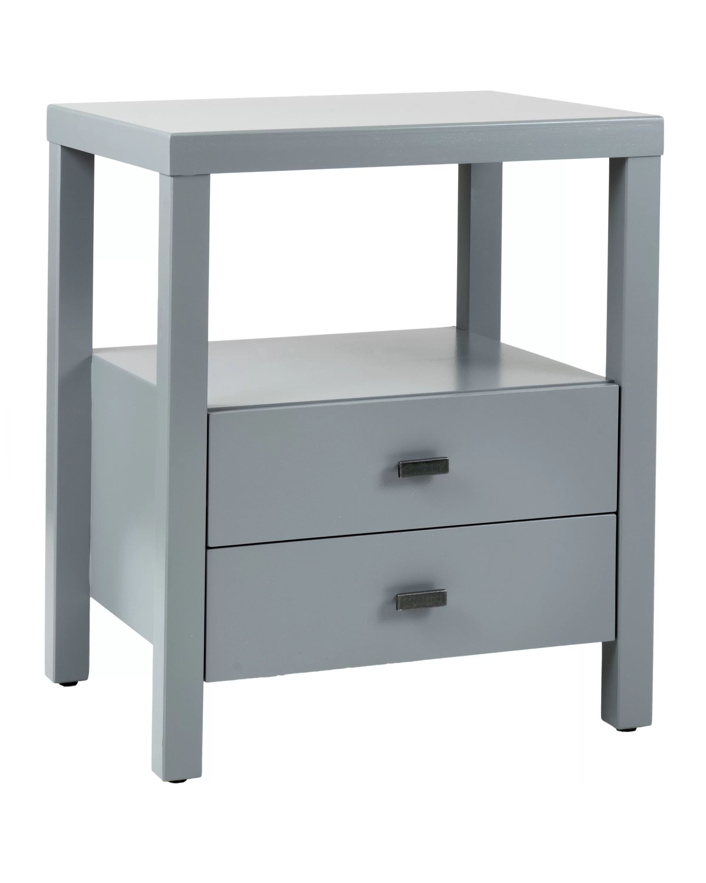 Leflore 22'' Tall Solid Wood 2 - Drawer End Table | Wayfair North America