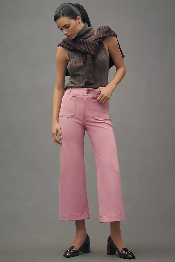 The Colette Cropped Wide-Leg Pants by Maeve: Knit Edition | Anthropologie (US)