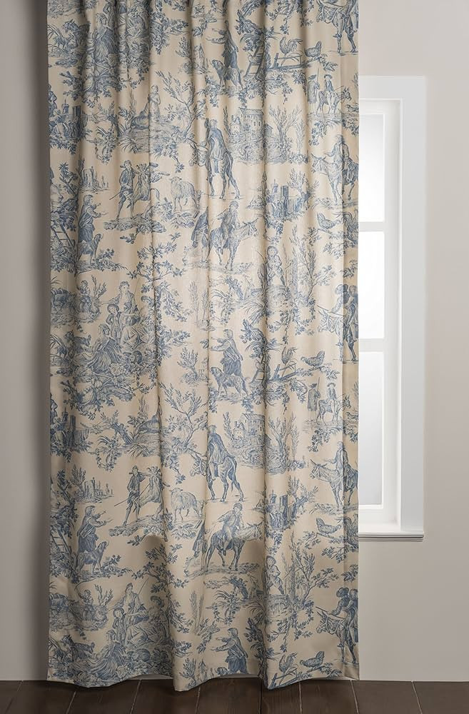 Maison d' Hermine Curtain 100% Cotton 50"x84" Curtains 1 Panel Easy Hanging with a Rod Pocket & L... | Amazon (US)