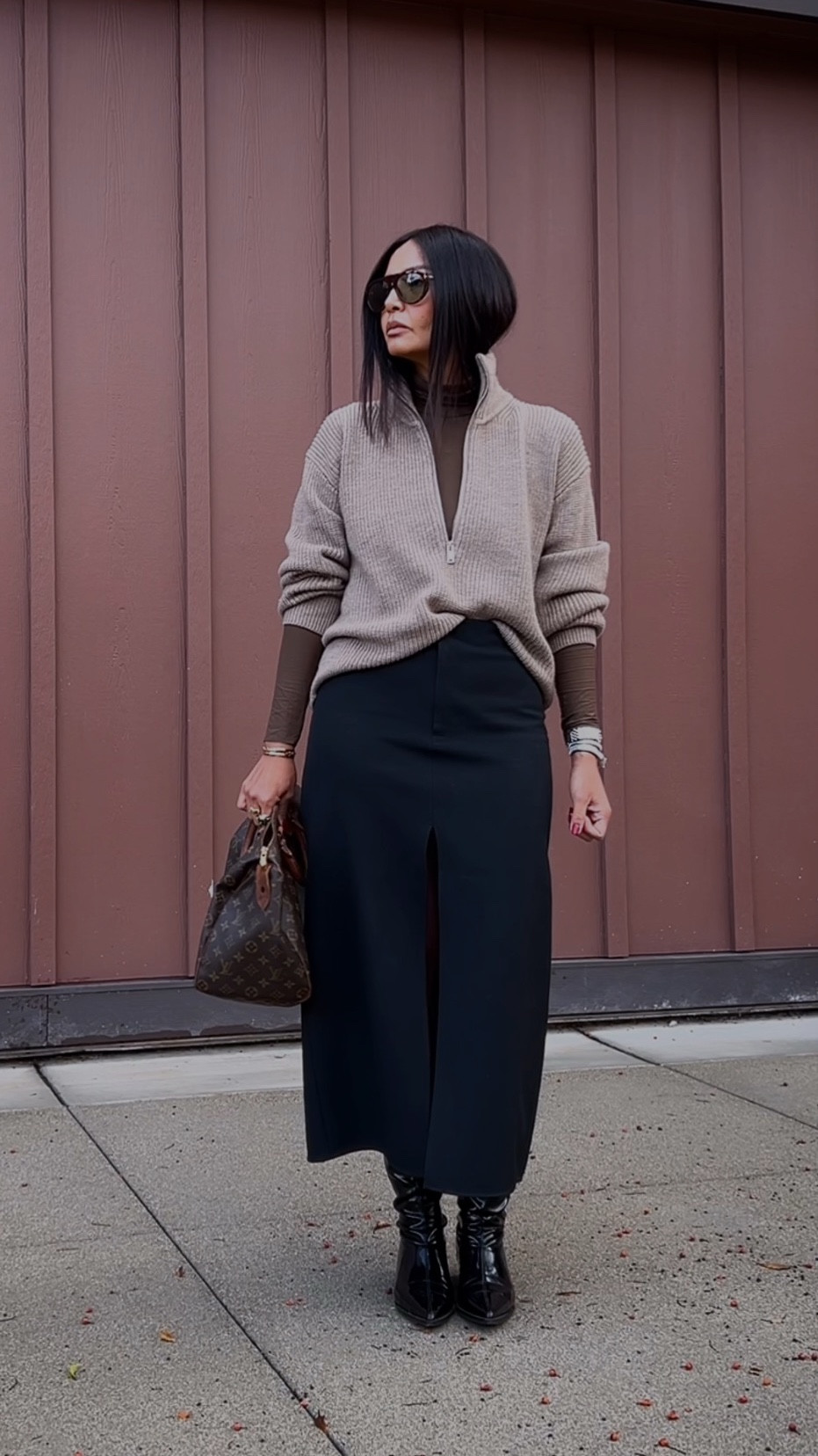 Wearing medium on both the turtleneck and wool sweater. Skirt and boots are old but linked similars for you to get the vibe. 

#LTKootd #LTKSeasonal #LTKOver40