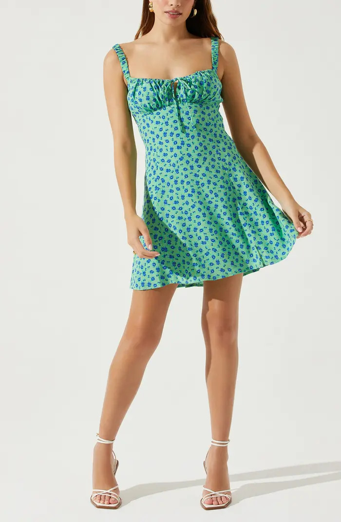 Floral Open Back Dress | Nordstrom
