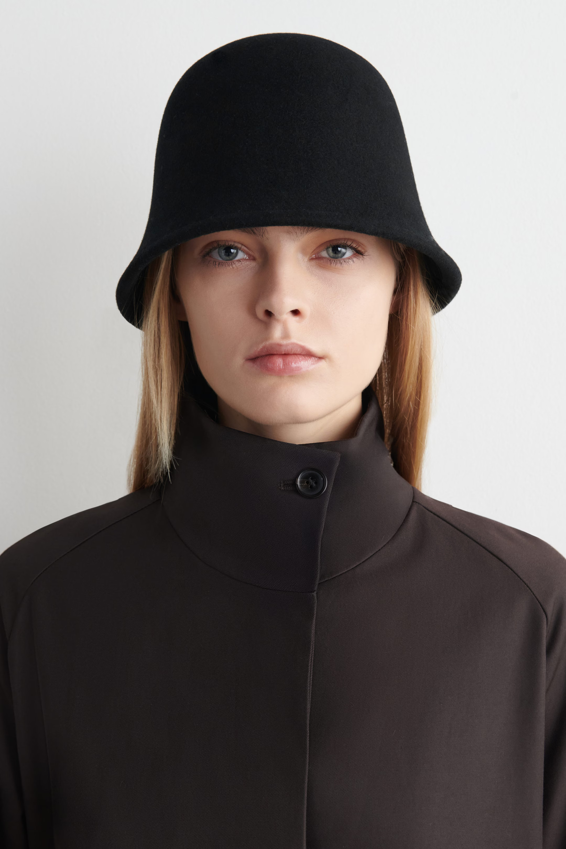 FELTED-WOOL BUCKET HAT - BLACK | COS | COS (US)