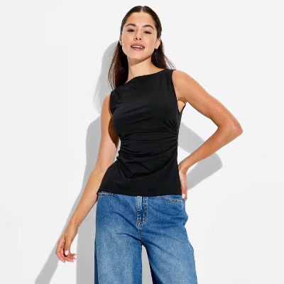 Women's Side Ruched Tank Top - Wild Fable™ | Target