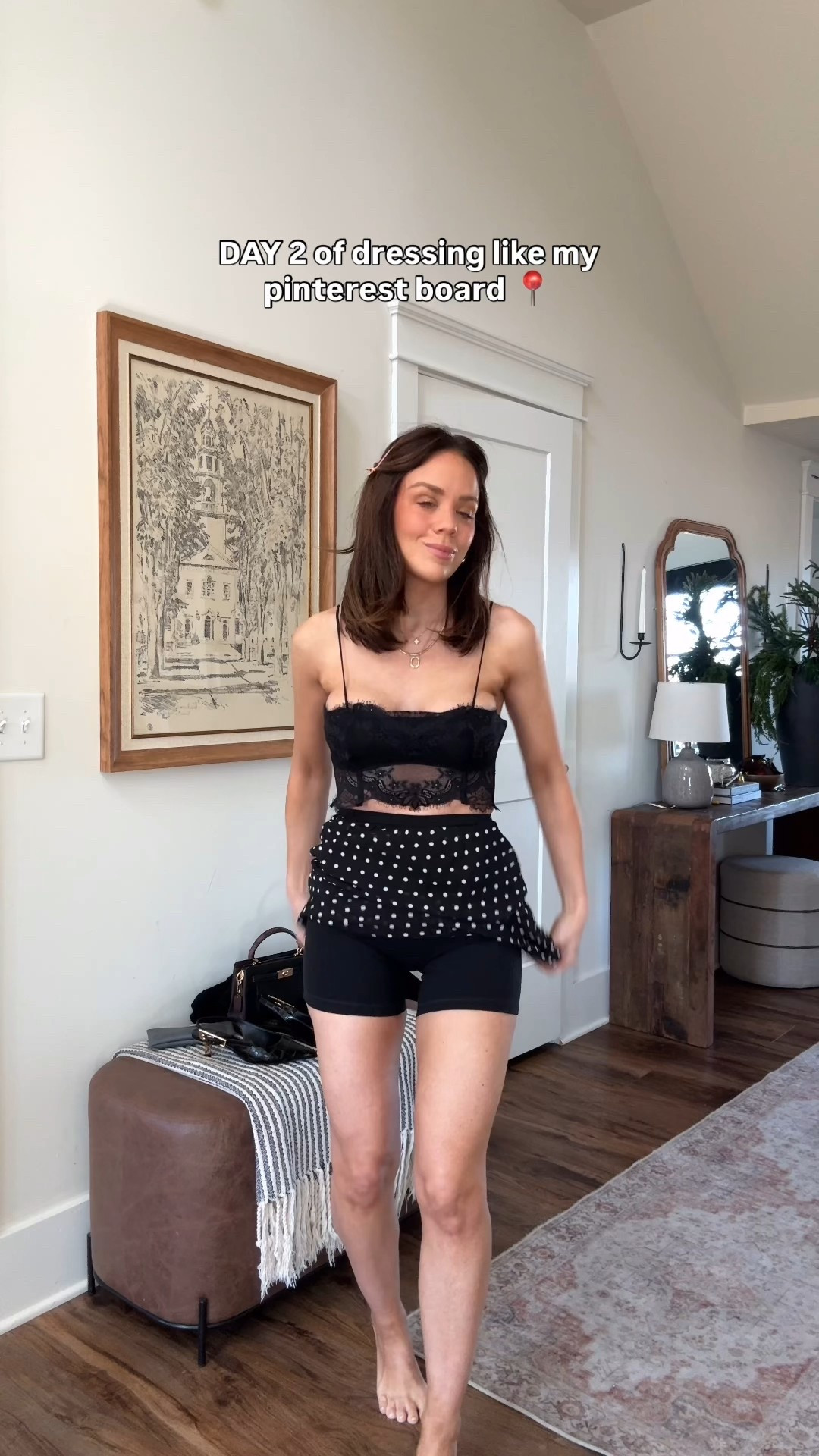 Pinterest outfit inspo!! In XS skirt, M bralette & S sweater. 

#LTKValentine #LTKgrwm #LTKootd