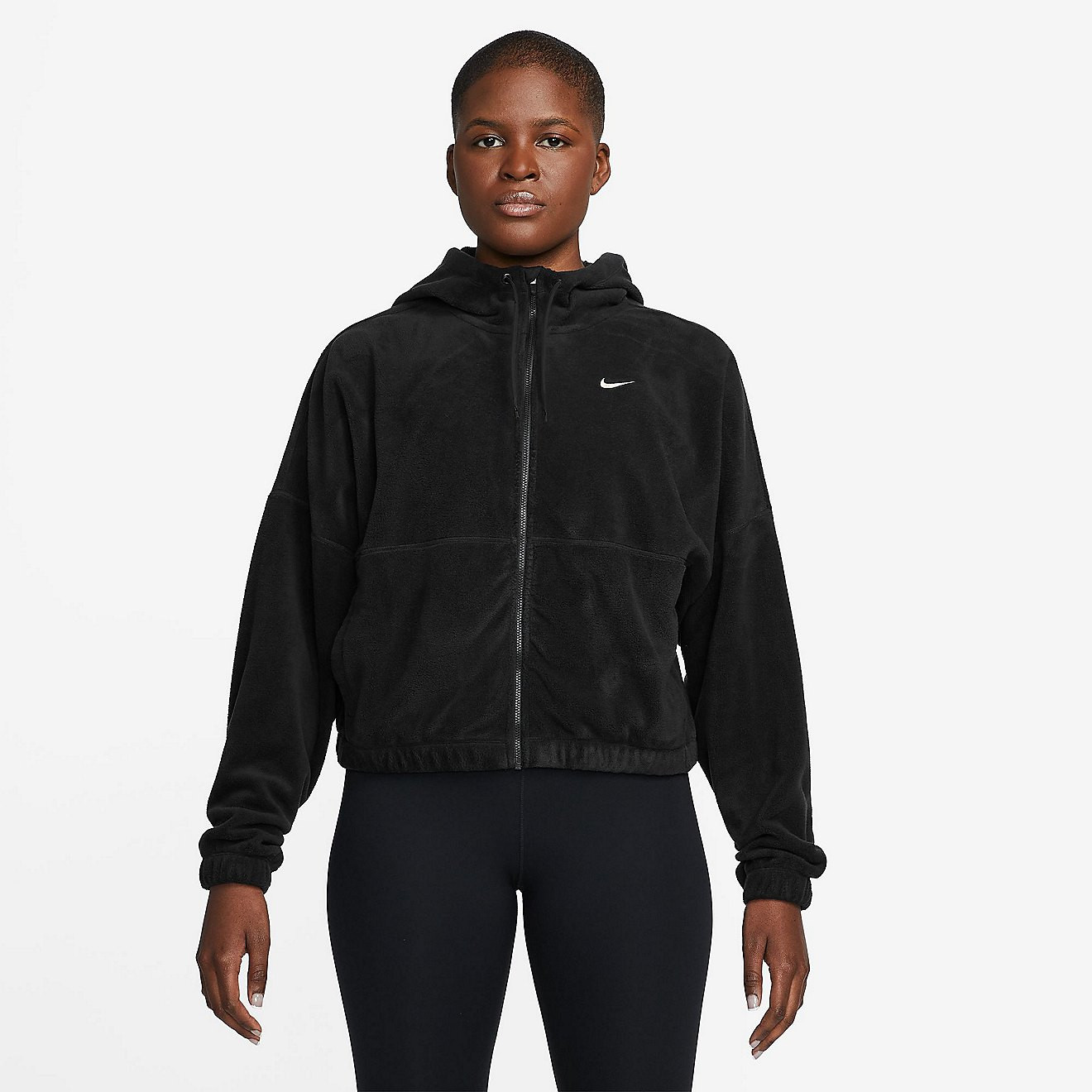 Nike Women's One Therma-Fit Full-Zip Polar Hoodie | Academy Sports + Outdoors