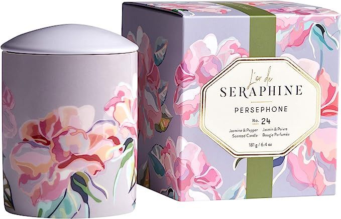 L'or de Seraphine Premium Scented Candle in Designer Ceramic Jar with Gift Box, Persephone Design... | Amazon (US)