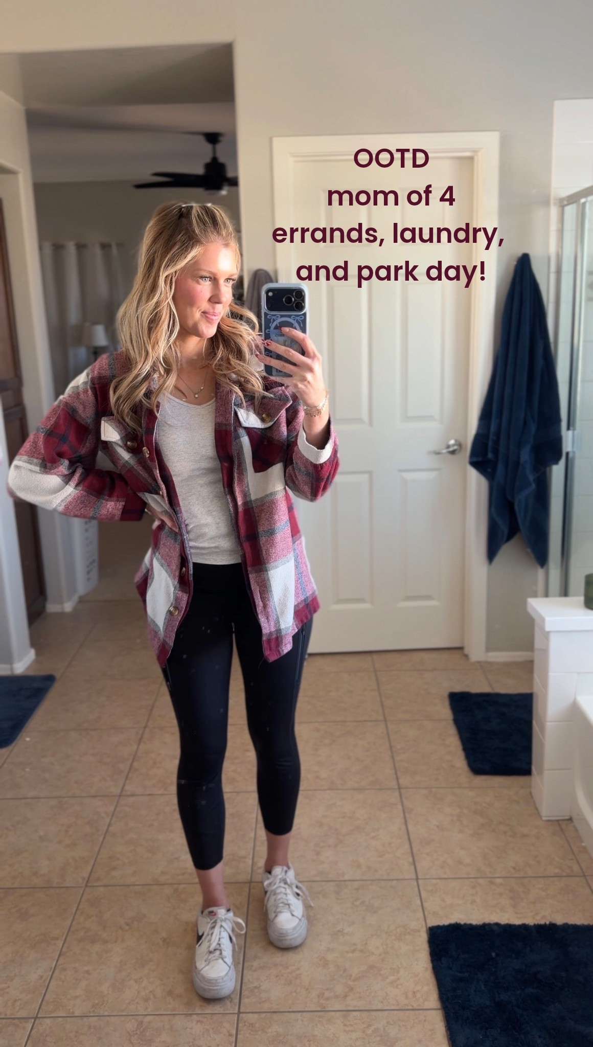 OOTD mom outfit. Full day of errands, cleaning, and a much needed break at the park. Mom life and a little me time 🤎

#LTKTall #LTKActive #LTKFindsUnder50