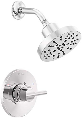 Delta Faucet Nicoli 14 Series Single-Handle Shower Faucet, Shower Trim Kit with 5-Spray H2Okinetic S | Amazon (US)