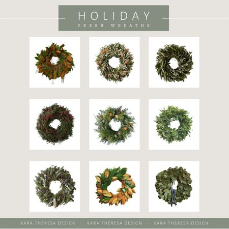 holiday fresh wreaths 

#LTKSeasonal #LTKhome #LTKHoliday