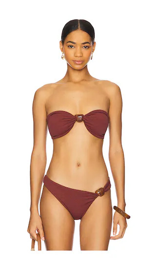 Eli Bikini Top in Fudge | Revolve Clothing (Global)
